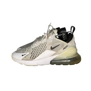 Nike Womens Air Max 270 AH6789-100 White Black Lace Up Sneakers Shoes Size 9